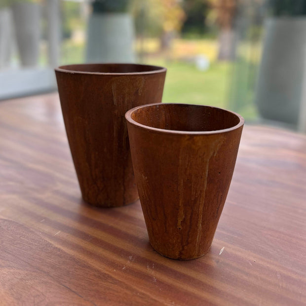 Rustic Small Vase - Corten