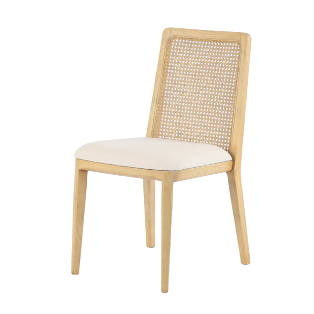 Cane Dining Chair - Oyster Linen/Honey Frame (Limited Edition)