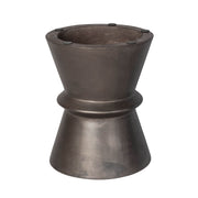 Concrete Hourglass Side Table - Bronze