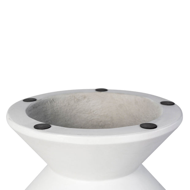 Concrete Inverted Side Table - White