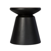 Concrete Mineral Side Table - Black