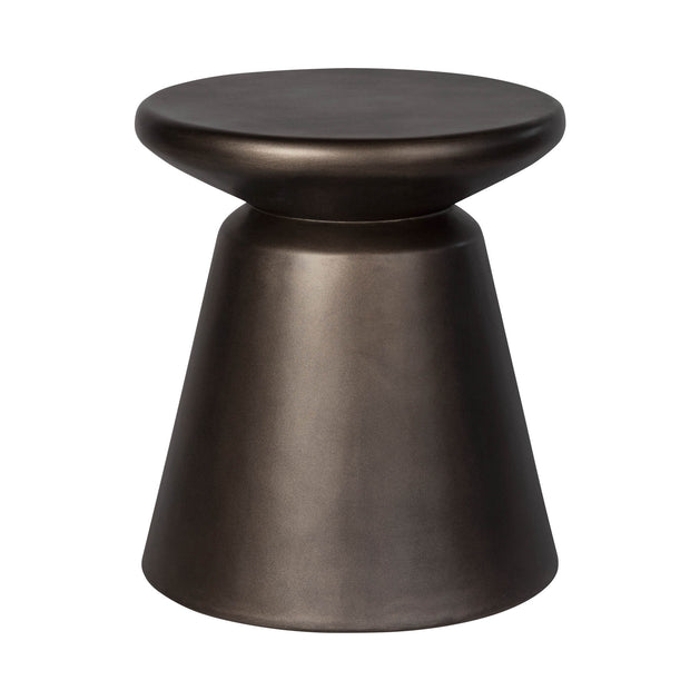 Concrete Mineral Side Table - Bronze