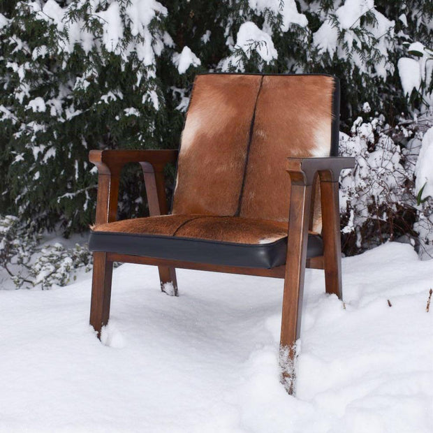 Rio Cool Armchair - Cool Brown & Leather