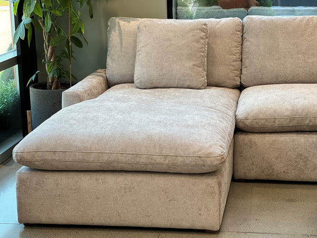 Norma Left Sectional Sofa - Oyster