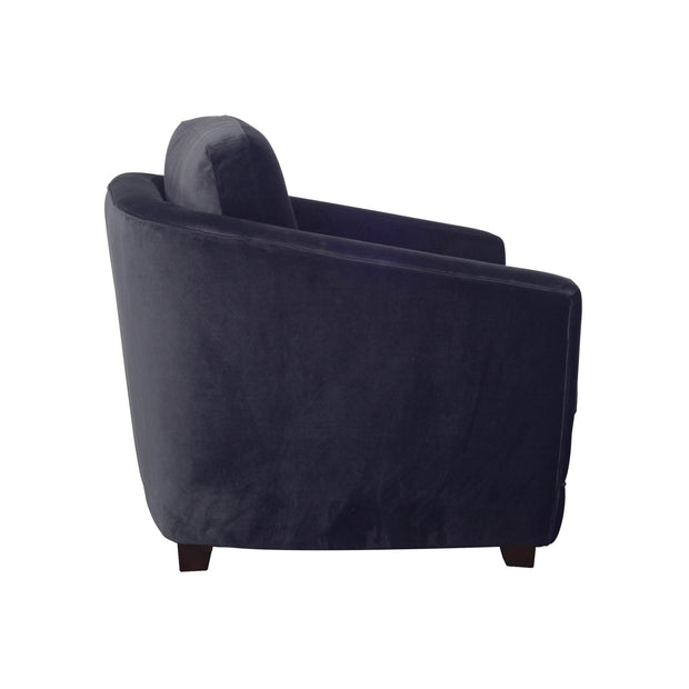 Baltimo Club Chair - Velvet Black