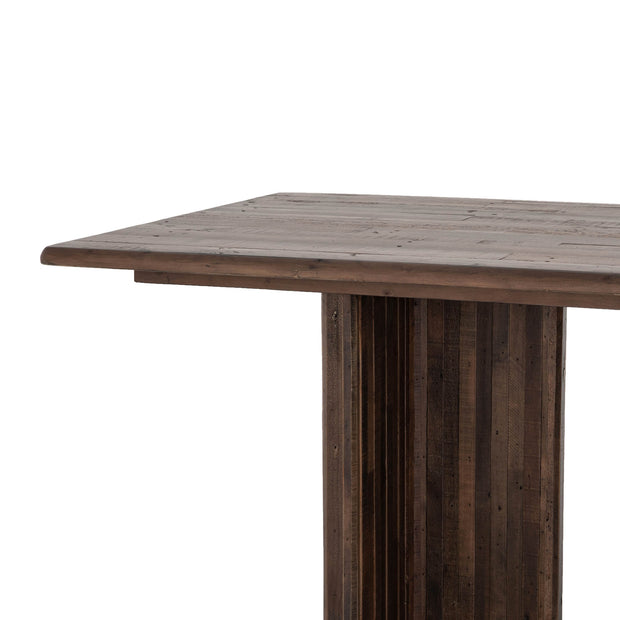 Lineo Dining Table - Burnt Oak