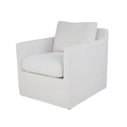 Heston Club Chair - White Linen