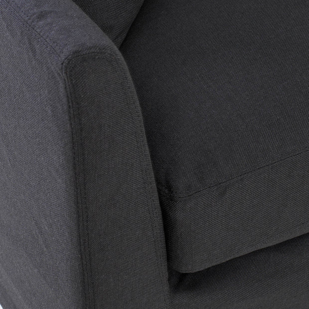Heston Sofa - Black Fabric