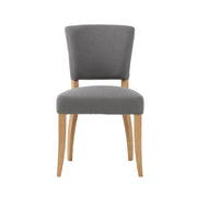 Luther Dining Chair - Stormy Grey/Natural Legs