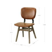 Fraser Dining Chair - Tan Brown