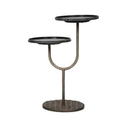 Portia Side Table with Black Marble